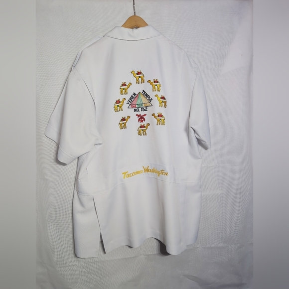Custom Masonic Temple Over Shirt with Embroidery Camels / Symbols - Picture 4 of 6